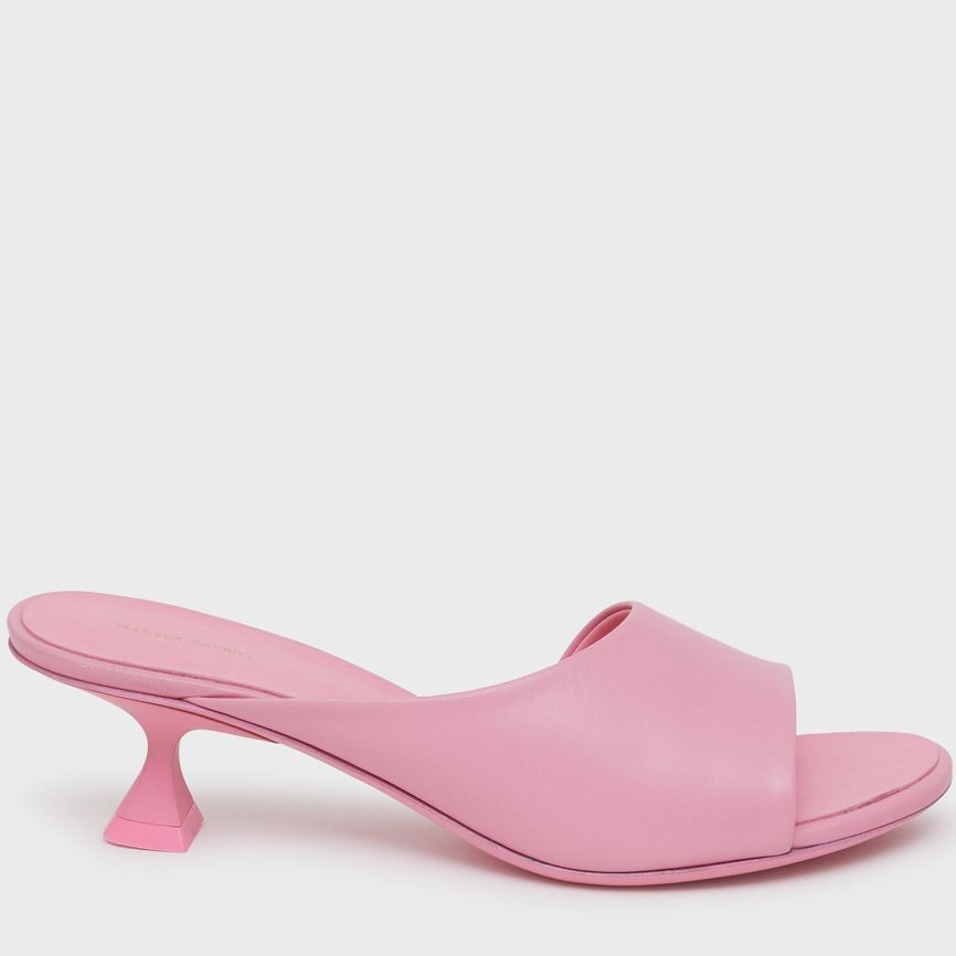 Women's Mansur Gavriel Kitten Open Toe Mules Pink | AU 6948XR